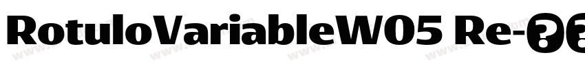 RotuloVariableW05 Re字体转换